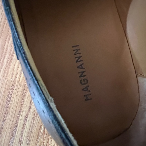 Magnanni Elegant dark navy Leather Oxfords - Picture 5 of 9